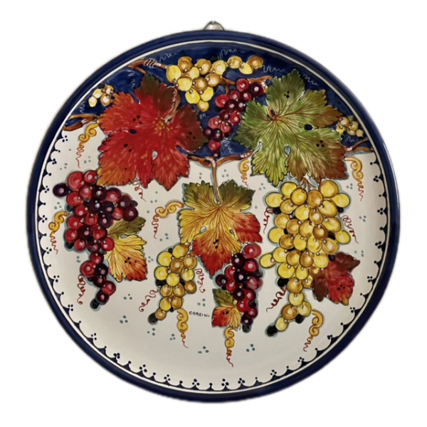 Dekoteller mit Weinreben